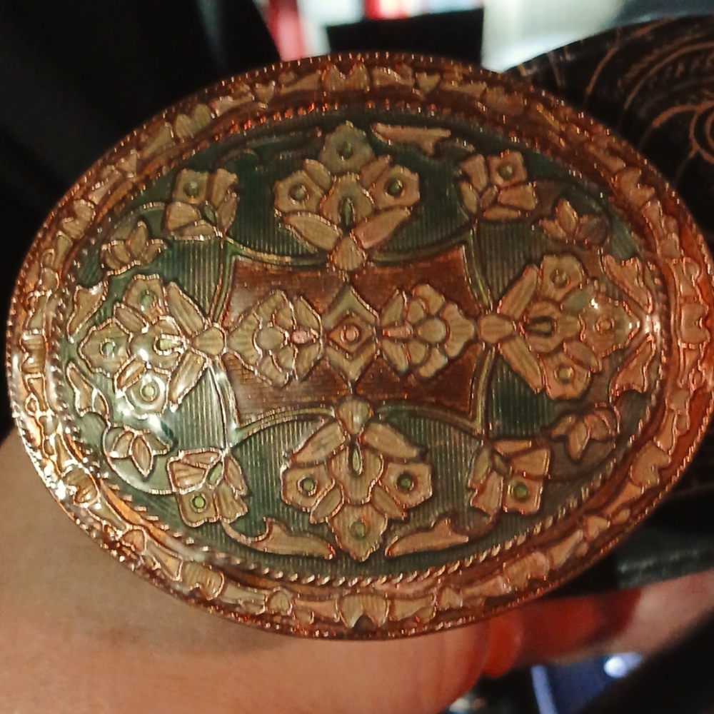 Copper enamel Fancy Pants Buckle